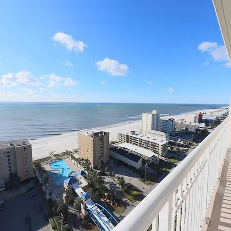 2 Bedroom High Rise Corner Condo At Crystal Tower With 2 Balconies, 2 Outdoor Pools, Lazy River, Heated Indoor Pool, Direct Beach Access